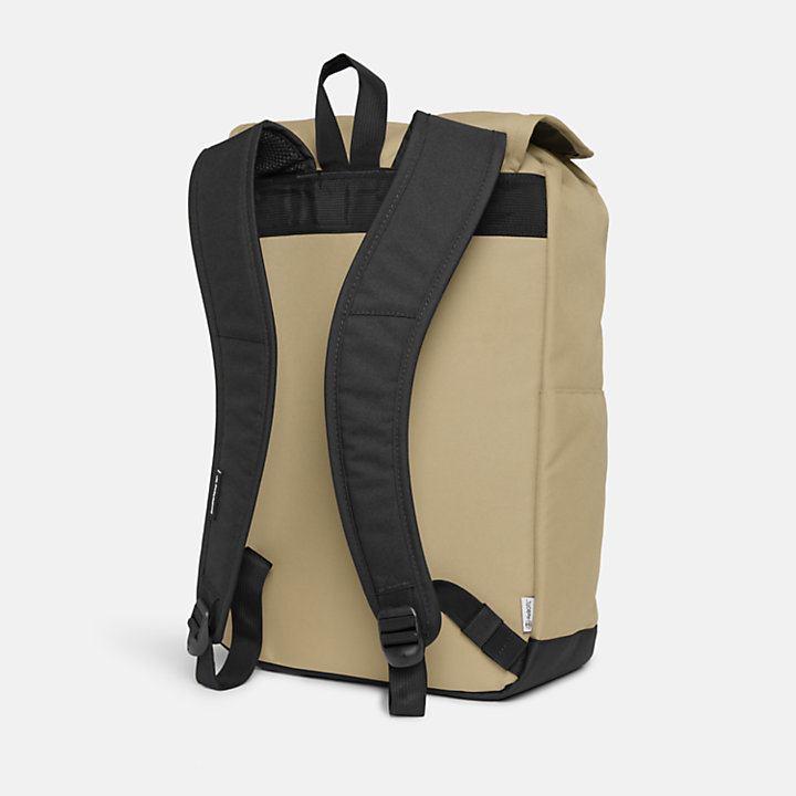 Heritage Top-flap Backpack in Beige-