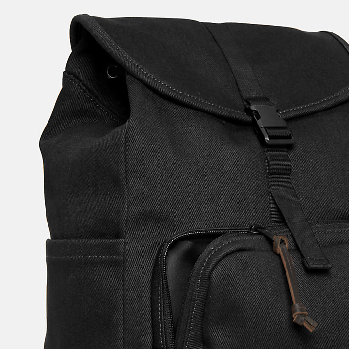 Canvas Backpack for Women in Black-