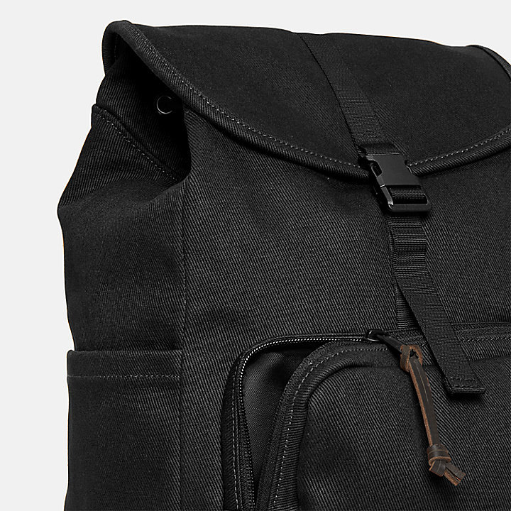 Canvas-Rucksack für Damen in Schwarz