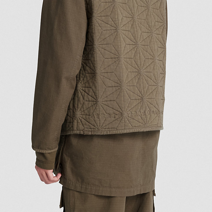 Colete Timberland® x CLOT Future73 Sem Género em verde-escuro-
