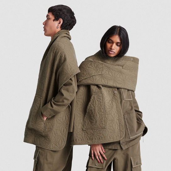 Abrigo acolchado Timberland® x CLOT Future73 unisex en verde oscuro | Timberland