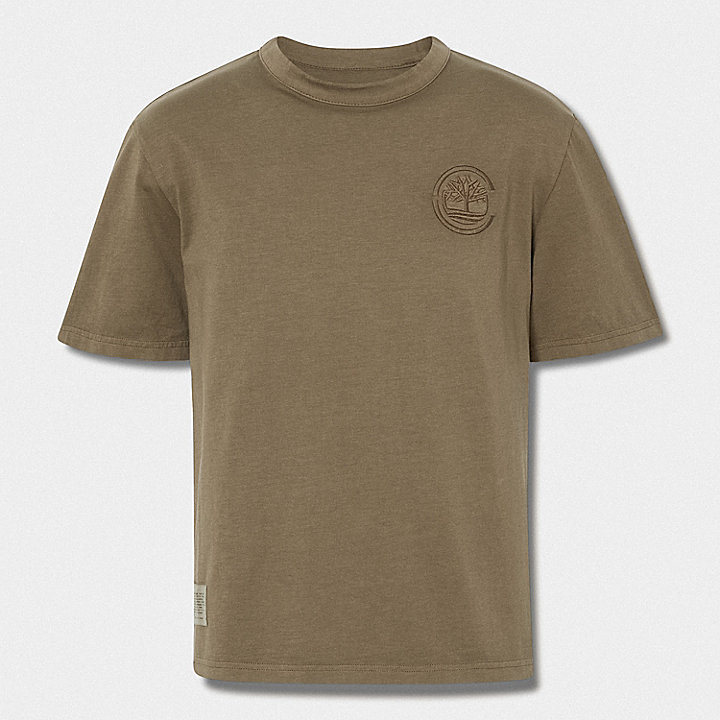 Uniseks Timberland® x CLOT Future73 T-shirt met korte mouwen in donkergroen