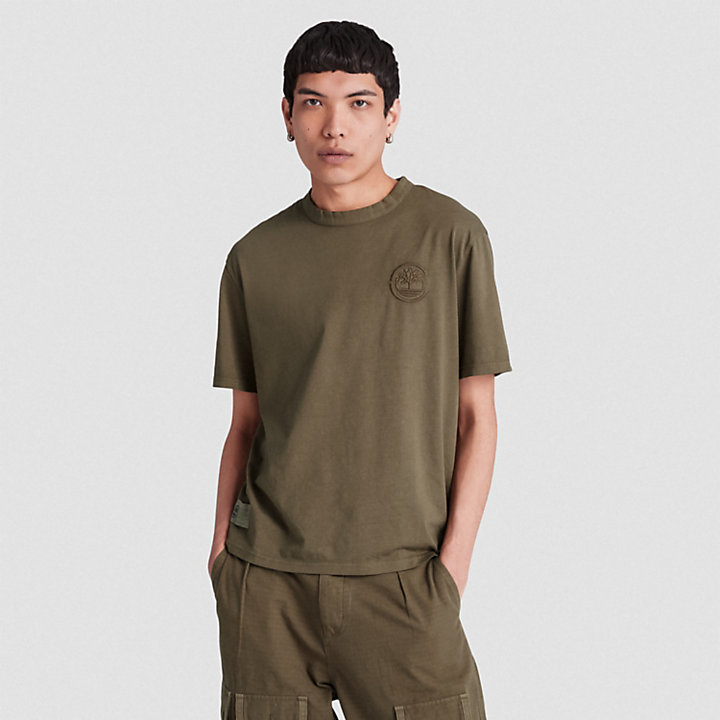 Camiseta Timberland® x CLOT Future73 unisex en verde oscuro-