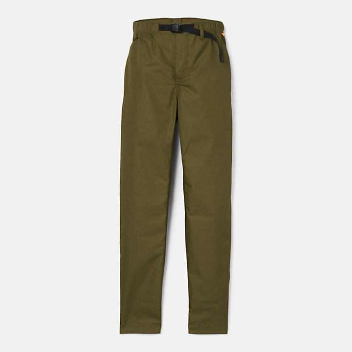 Pantalon stretch confortable pour homme en vert-