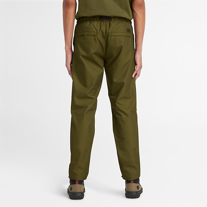 Pantalon stretch confortable pour homme en vert-