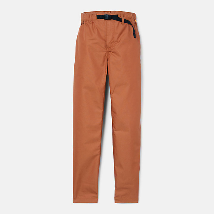Comfort Stretch Trousers for Men in Brown-
