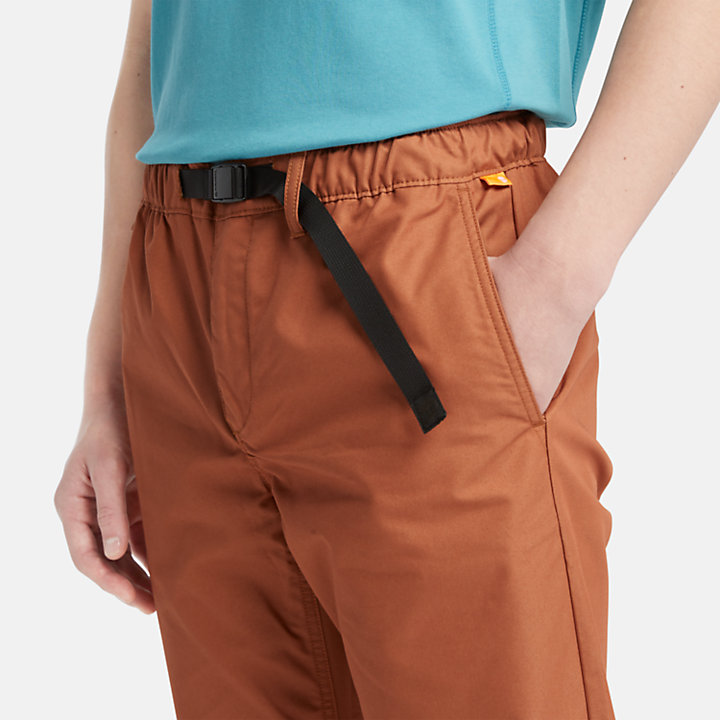 Pantalon stretch confortable pour homme en marron-