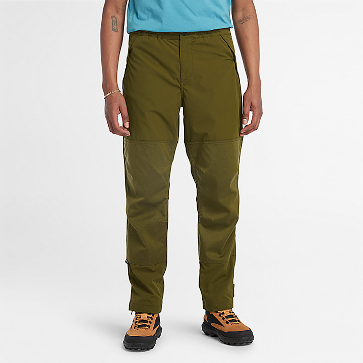 Water-Repellent Trousers for Men in Green