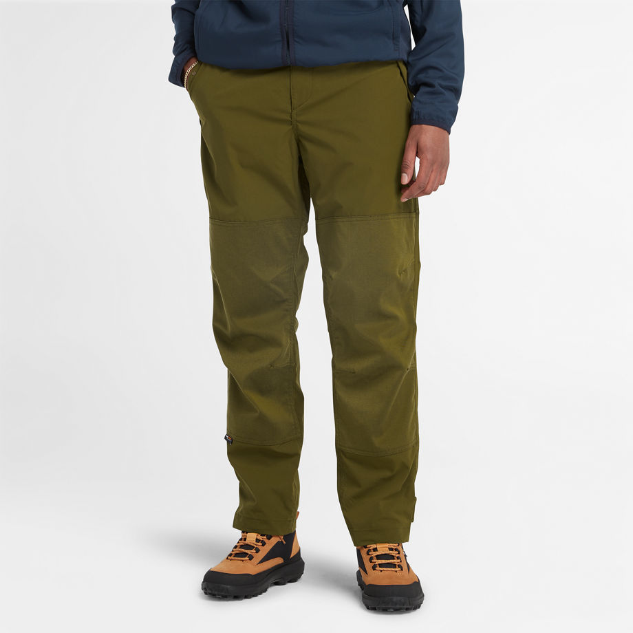 Timberland Water-repellent Trousers For Men In Green Green