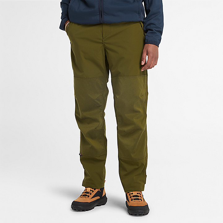 Water-Repellent Trousers for Men in Green