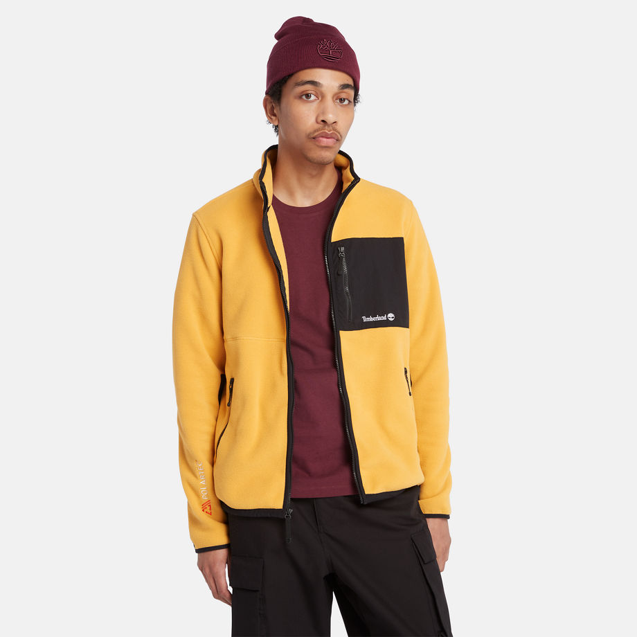 Timberland Outdoor Archive Polartec 200 Series Fleece For Men In Yellow Yellow, Size XXL