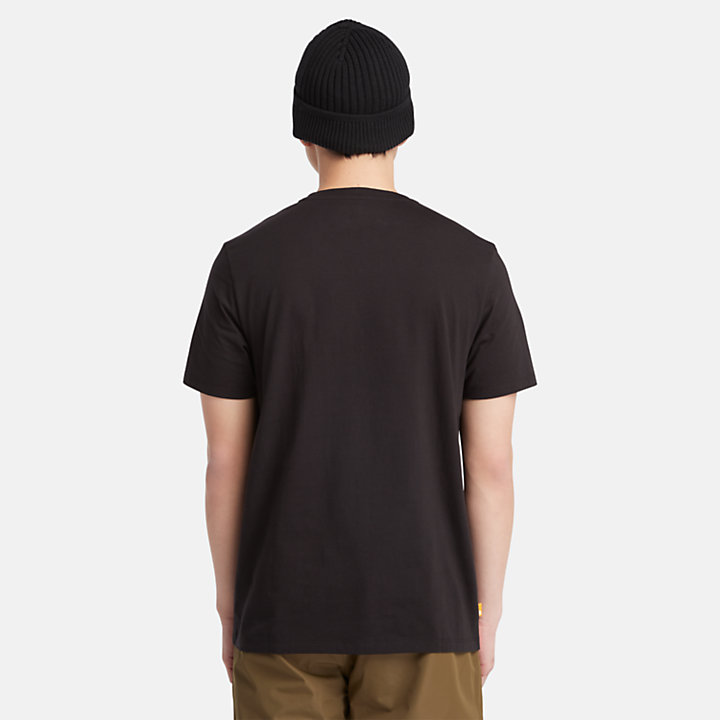 Camo Logo T-Shirt for Men in Black-