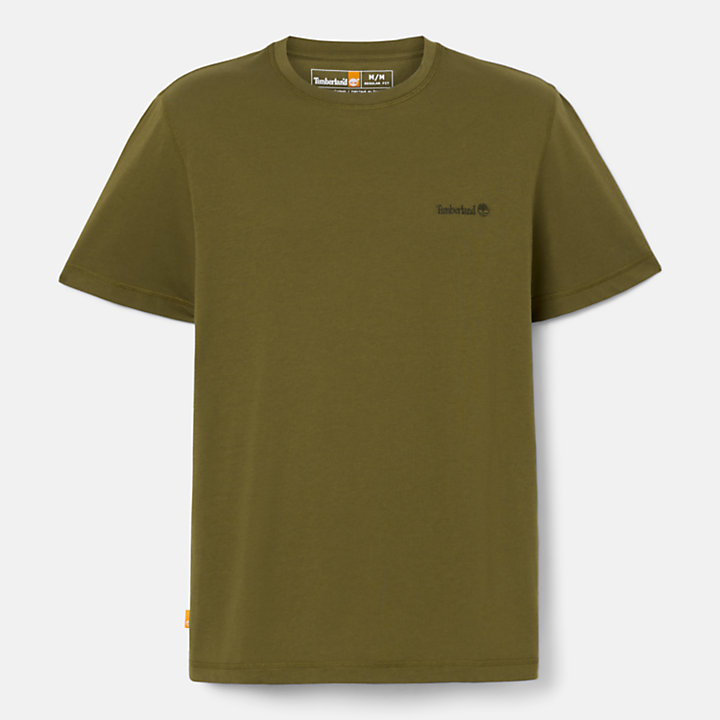 Kurzärmeliges, feuchtigkeitsableitendes T-Shirt für Herren in Grün-
