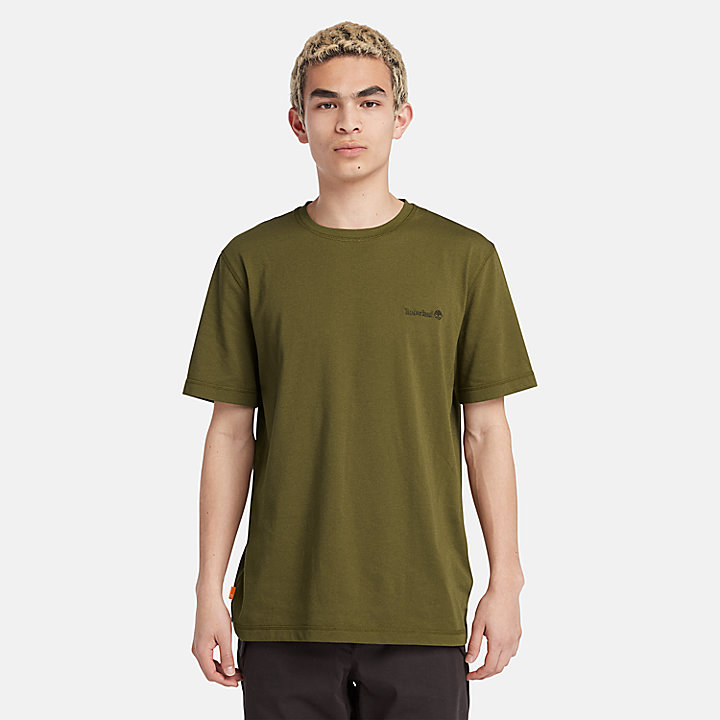 Camiseta transpirable de manga corta para hombre en verde
