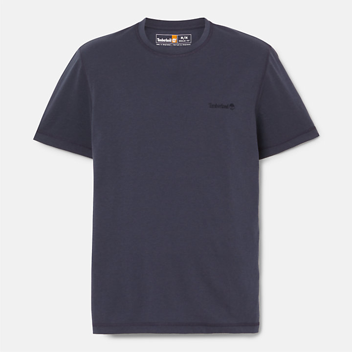 Kurzärmeliges, feuchtigkeitsableitendes T-Shirt für Herren in Navyblau-