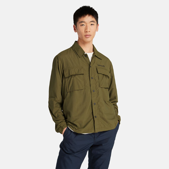 Camisa ligera impermeable para hombre en verde | Timberland