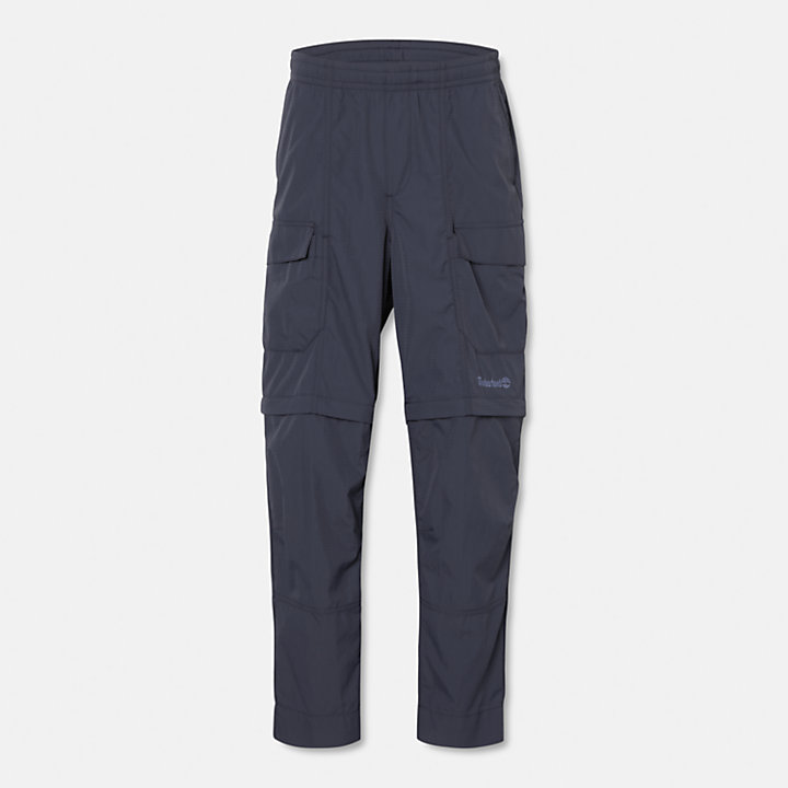 Pantalon 2-en-1 déperlant Outdoor unisexe en bleu marine-