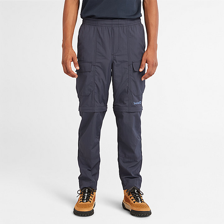 Pantalon 2-en-1 déperlant Outdoor unisexe en bleu marine