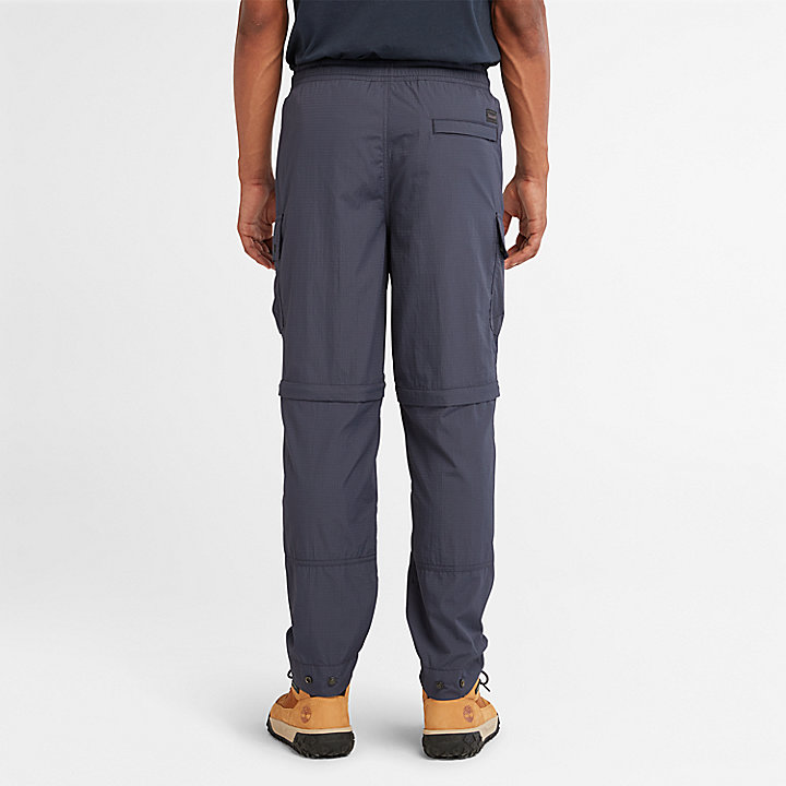 Pantalones Outdoor hidrófugos 2 en 1 unisex en azul marino