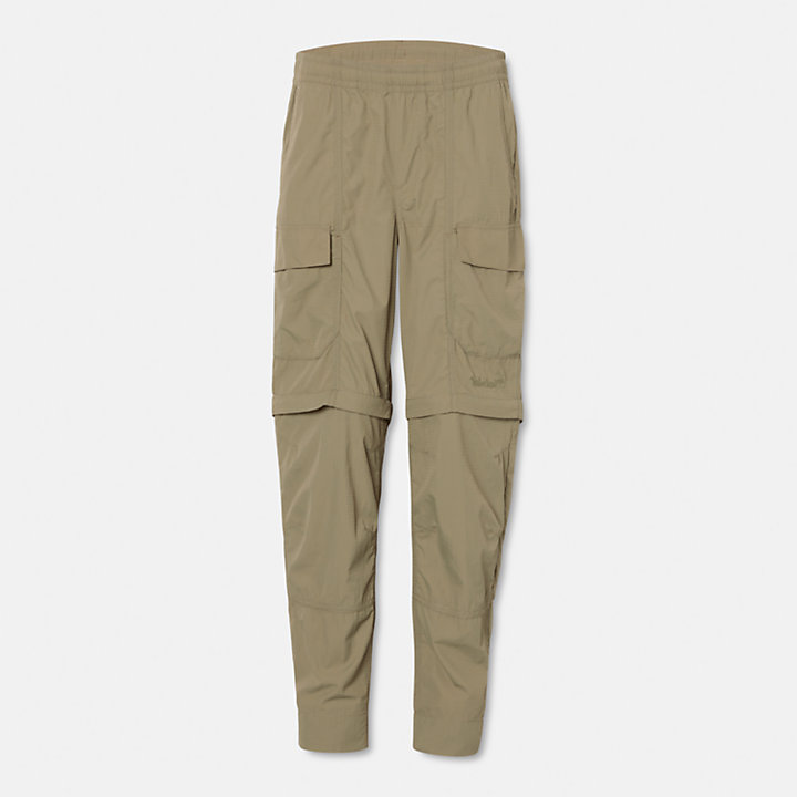 Pantalon 2-en-1 déperlant Outdoor unisexe en vert-
