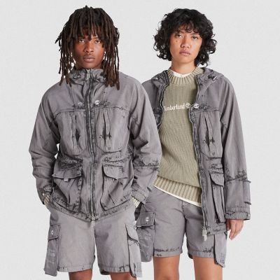 All Gender Timberland X A-cold-wall* Future73 Hunting Parka In Dark Grey Grey Unisex