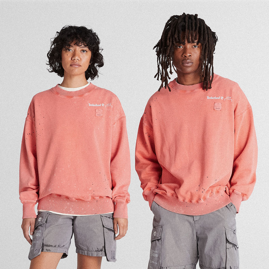 All Gender Timberland X A-cold-wall* Future73 Crewneck Sweatshirt In Orange Orange Unisex
