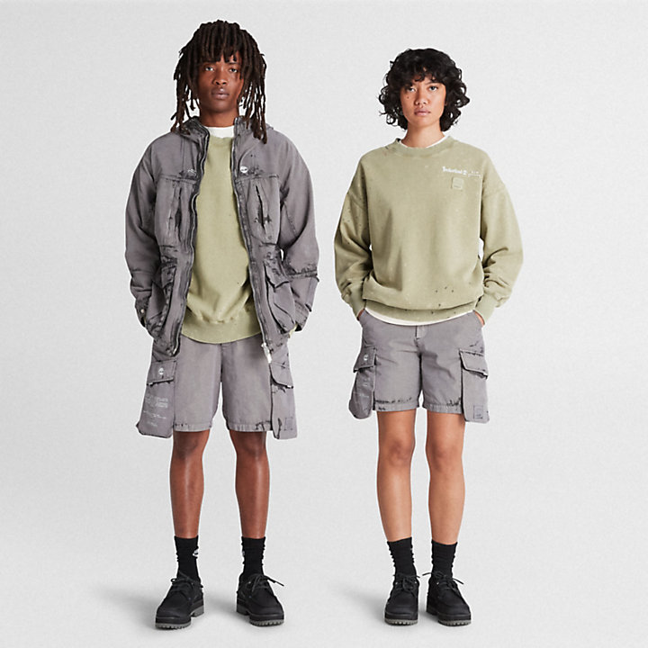 All Gender Timberland® x A-COLD-WALL* Future73 Crewneck Sweatshirt in Light Green-