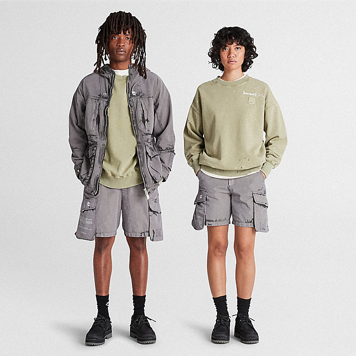 All Gender Timberland® x A-COLD-WALL* Future73 Crewneck Sweatshirt in Light Green