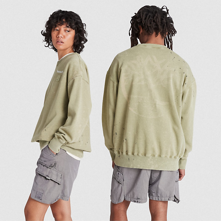 All Gender Timberland® x A-COLD-WALL* Future73 Crewneck Sweatshirt in Light Green-