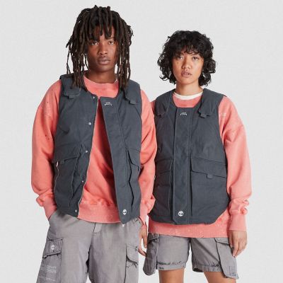 All Gender Timberland X A-cold-wall* Future73 Insulated Gilet In Dark Grey Grey Unisex