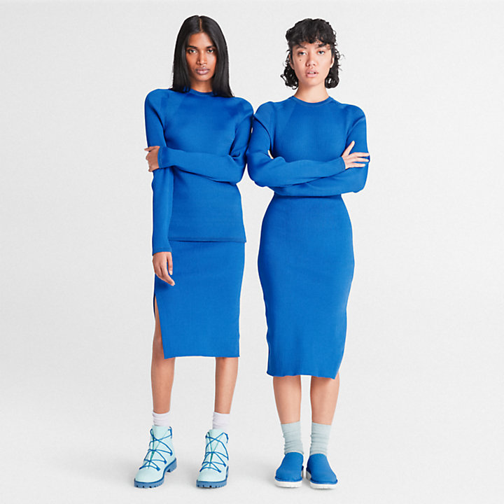 Camiseta interior de punto Timberland® x Suzanne Oude Hengel Future73 para mujer en azul-