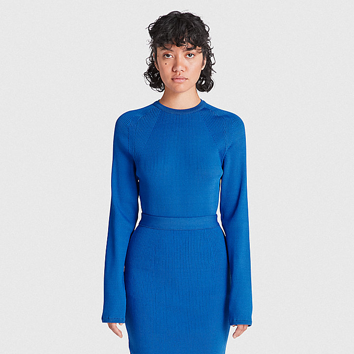 Couche de base en tricot Future73 Timberland® x Suzanne Oude Hengel pour femme en bleu