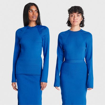 Timberland X Suzanne Oude Hengel Future73 Knit Base Layer Voor Dames In Blauw Blauw