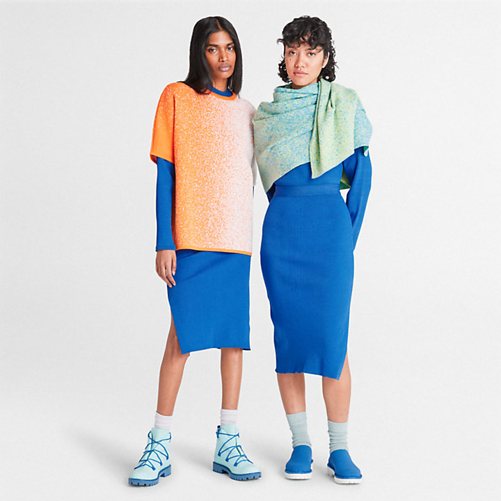 Jupe en tricot Future73 Timberland® x Suzanne Oude Hengel pour femme en bleu-