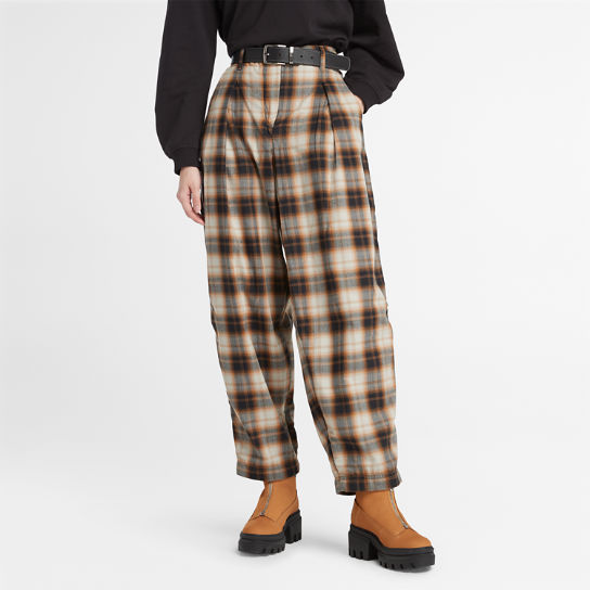 Plaid Trousers for Women in Orange | Timberland