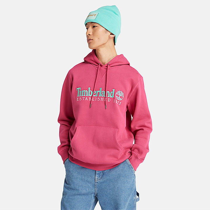 Timberland® 50th Anniversary Hoodie Sweatshirt in Dark Pink