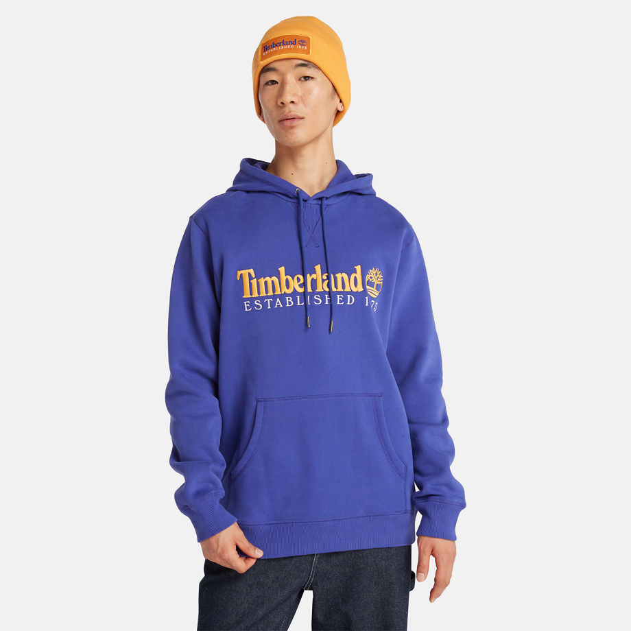 Timberland 50th Anniversary Hoodie Sweatshirt In Blue Blue Unisex, Size XXS