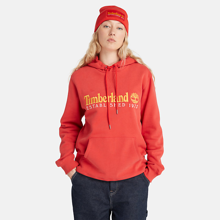 Timberland® 50th Anniversary Hoodie Sweatshirt in Red-