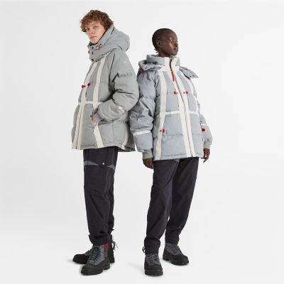 Timberland X raeburn Puffer Jacket In Grey Grey Unisex