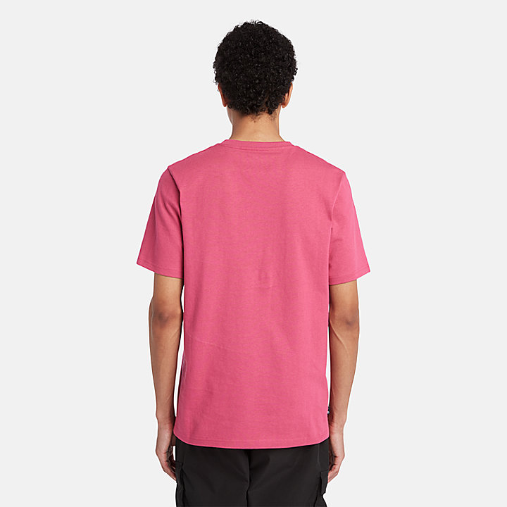 T-shirt de Gola Redonda Est. 1973 para Homem em cor-de-rosa