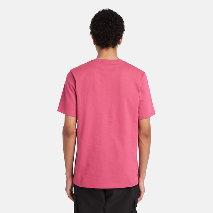 T-shirt Girocollo Est. 1973 da Uomo in rosa-