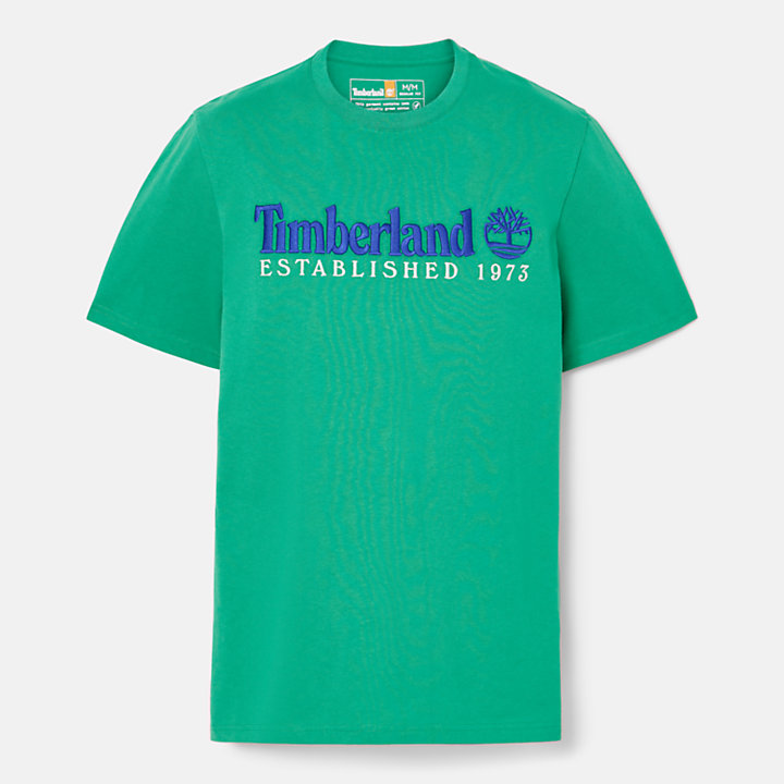 Est. 1973 Crew T-Shirt for Men in Green | Timberland