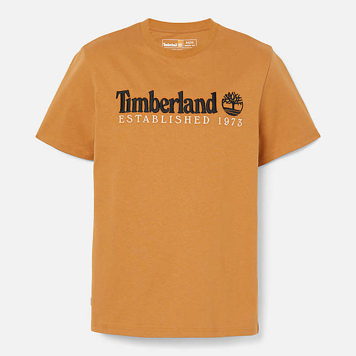 Short Sleeve Logo T-Shirt for Men in Yellow