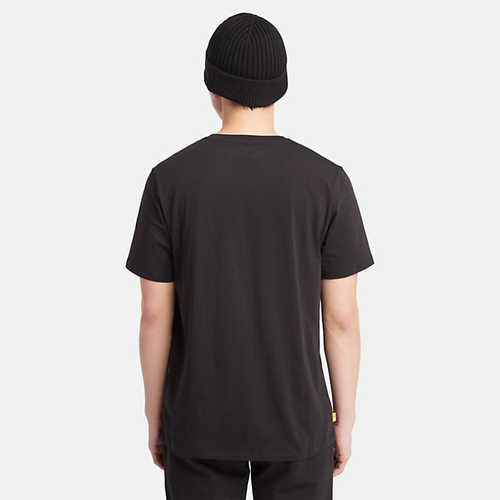 Short Sleeve Buffalo T-Shirt for Men in Black-