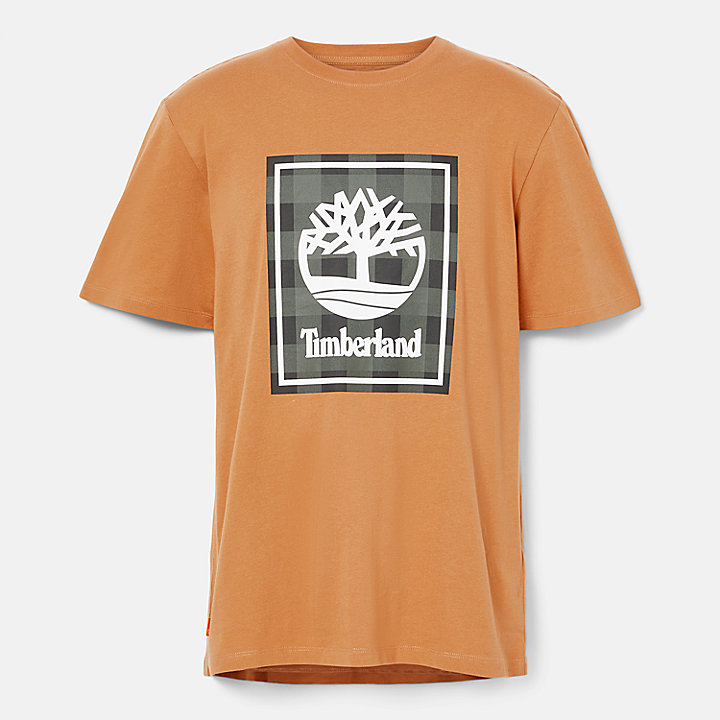 Short Sleeve Buffalo T-Shirt for Men in Orange