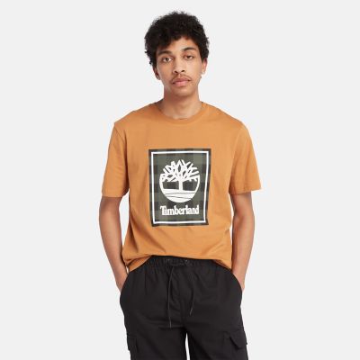 Timberland Buffalo T-shirt Met Korte Mouwen Voor Heren In Geel Geel