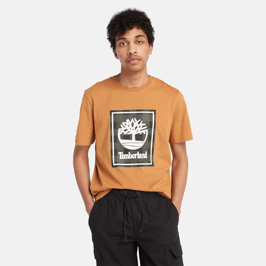 T-shirt a Maniche Corte Buffalo da Uomo in giallo | Timberland