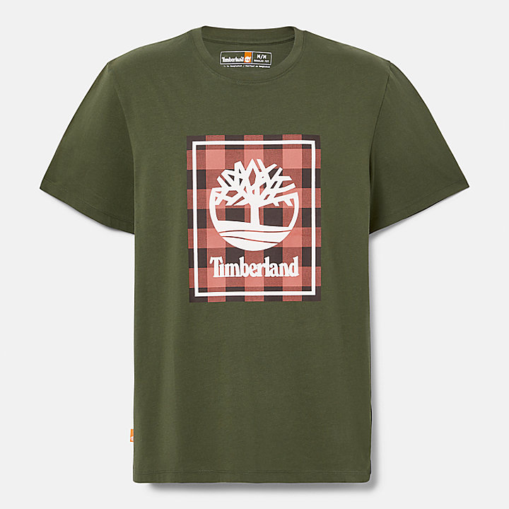 Camiseta de manga corta Buffalo para hombre en verde oscuro