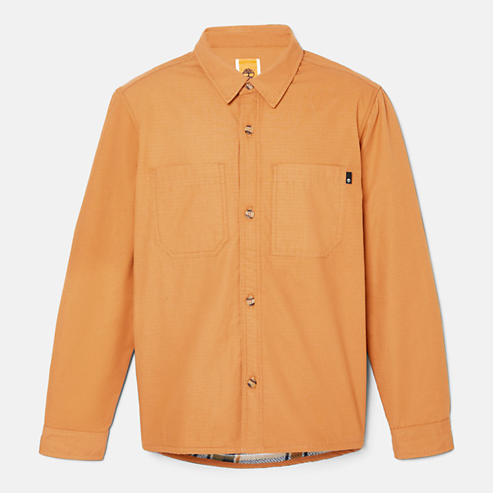 Windham Fleece-lined Overshirt for Men in Dark yellow-