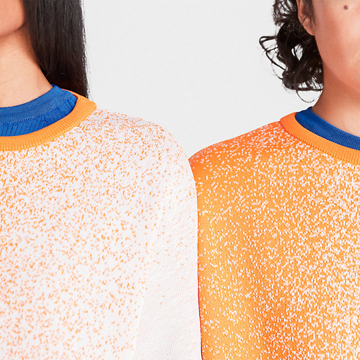 T-shirt em Malha Timberland® x Suzanne Oude Hengel Future73 para Mulher em laranja-
